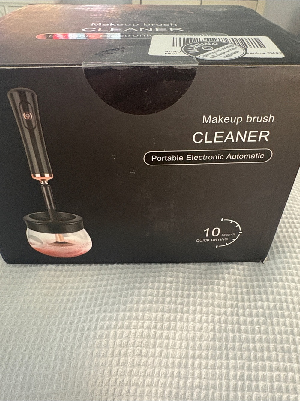 Portable Electronic Makeup Brush Cleaner - Black